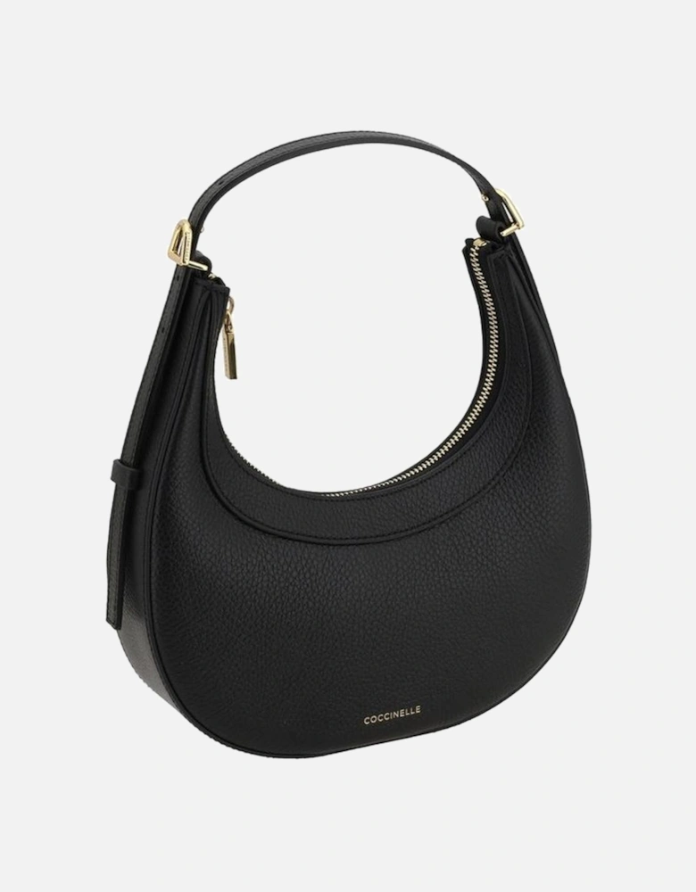 Grained Leather Whisper Shoulder Bag Women - Black