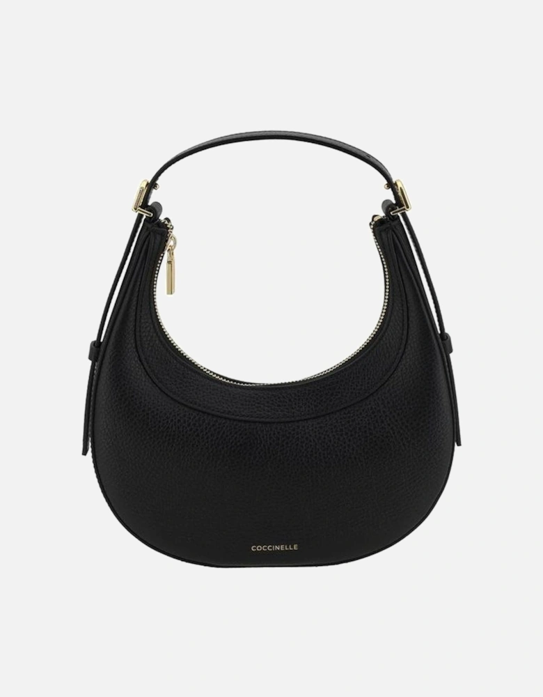 Grained Leather Whisper Shoulder Bag Women - Black