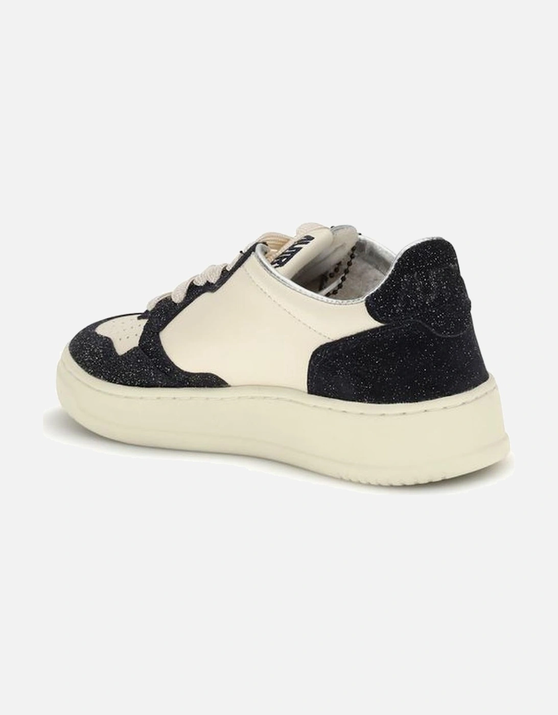 Medalist Low Leather Sneakers with Suede Details Women - Cream
