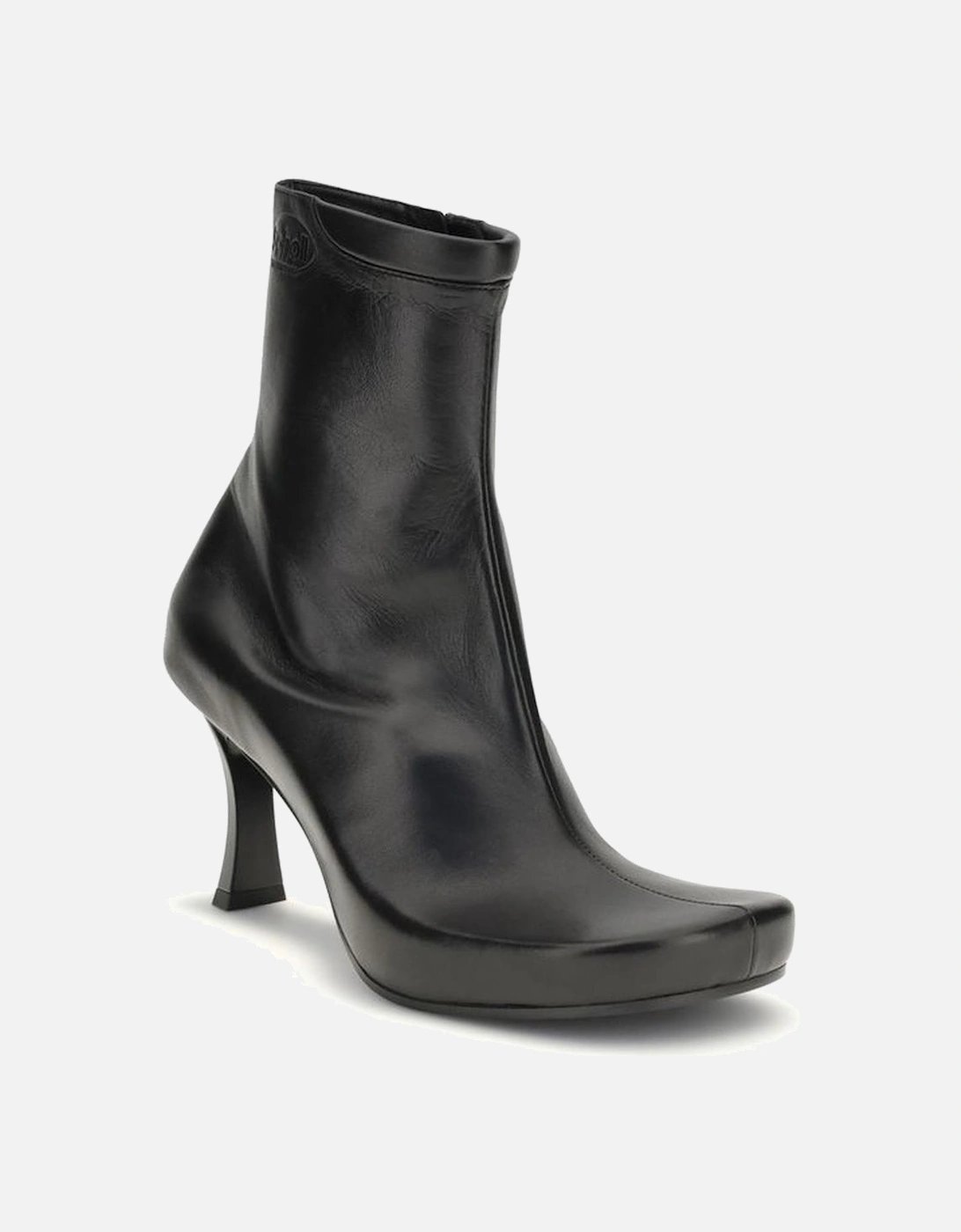 Ergonomic Sheepskin Square Toe Ankle Boots Women - Black