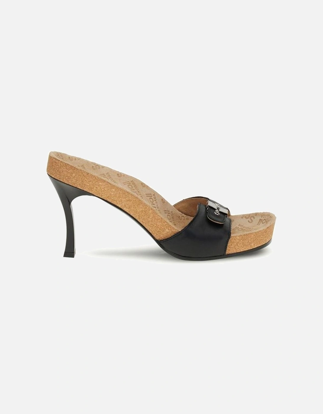 Ergonomic Calfskin Sandals with Adjustable Metal Buckle Women - Black, 5 of 4