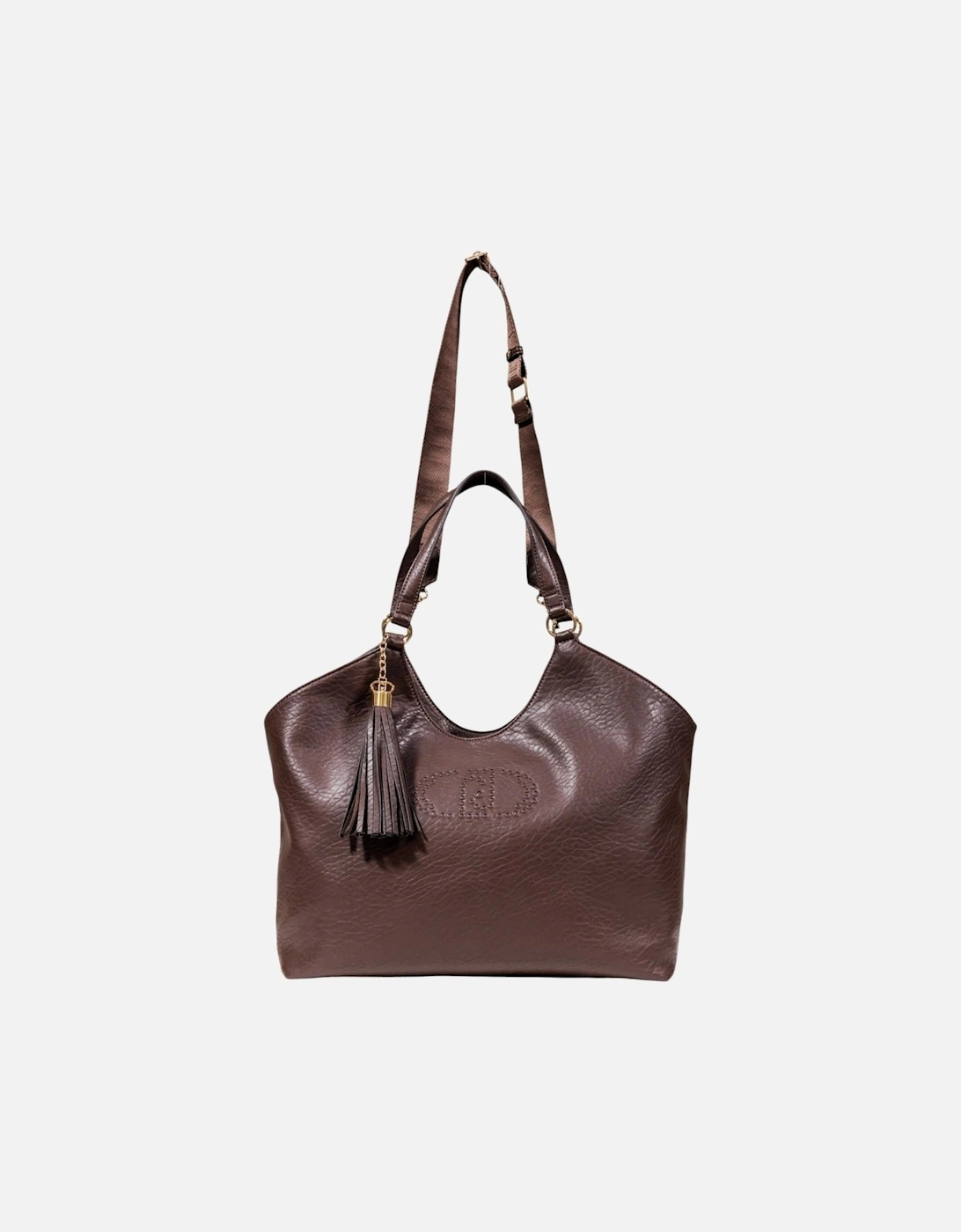 Handbag with Shoulder Strap and Zip Fastening Women - Brown Bags