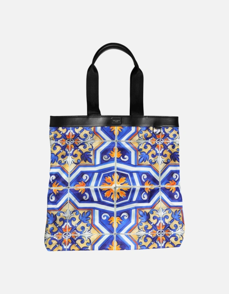 Shoulder Strap Tote Bag with Fabric Lining Women - Multicolor