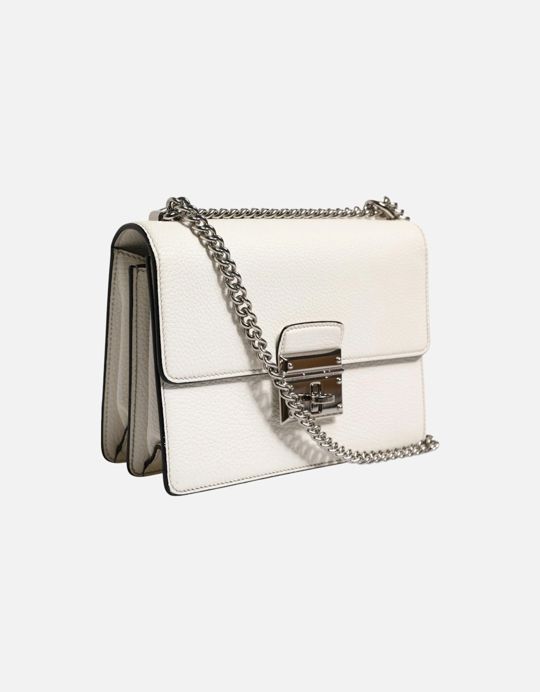 Luxurious Calfskin Leather Shoulder Bag Women - White