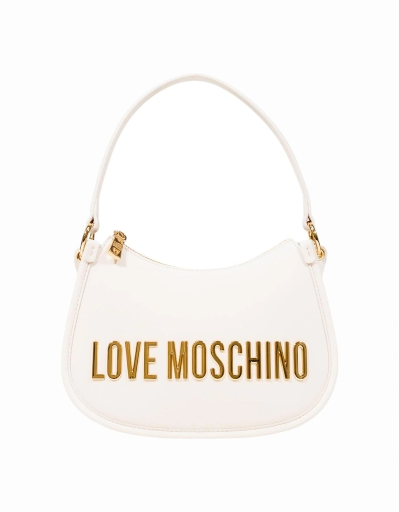 Handbag with Shoulder Strap and Zip Fastening Women - White Bags