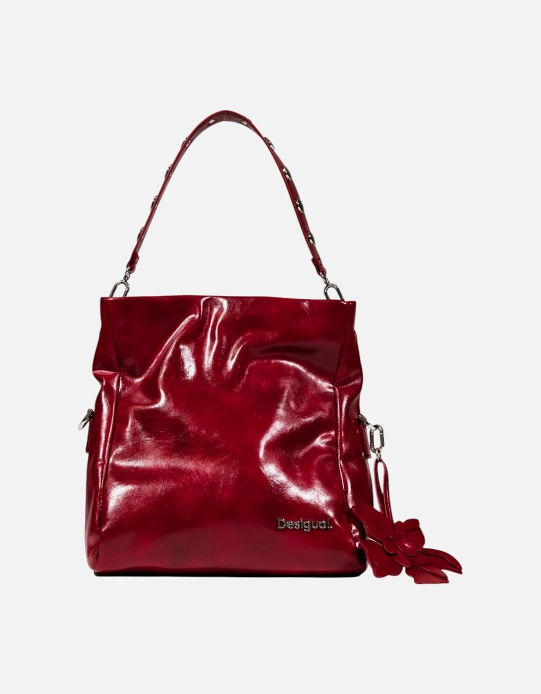 Handbag with Zip and Shoulder Strap Women - Red Bags, 4 of 3