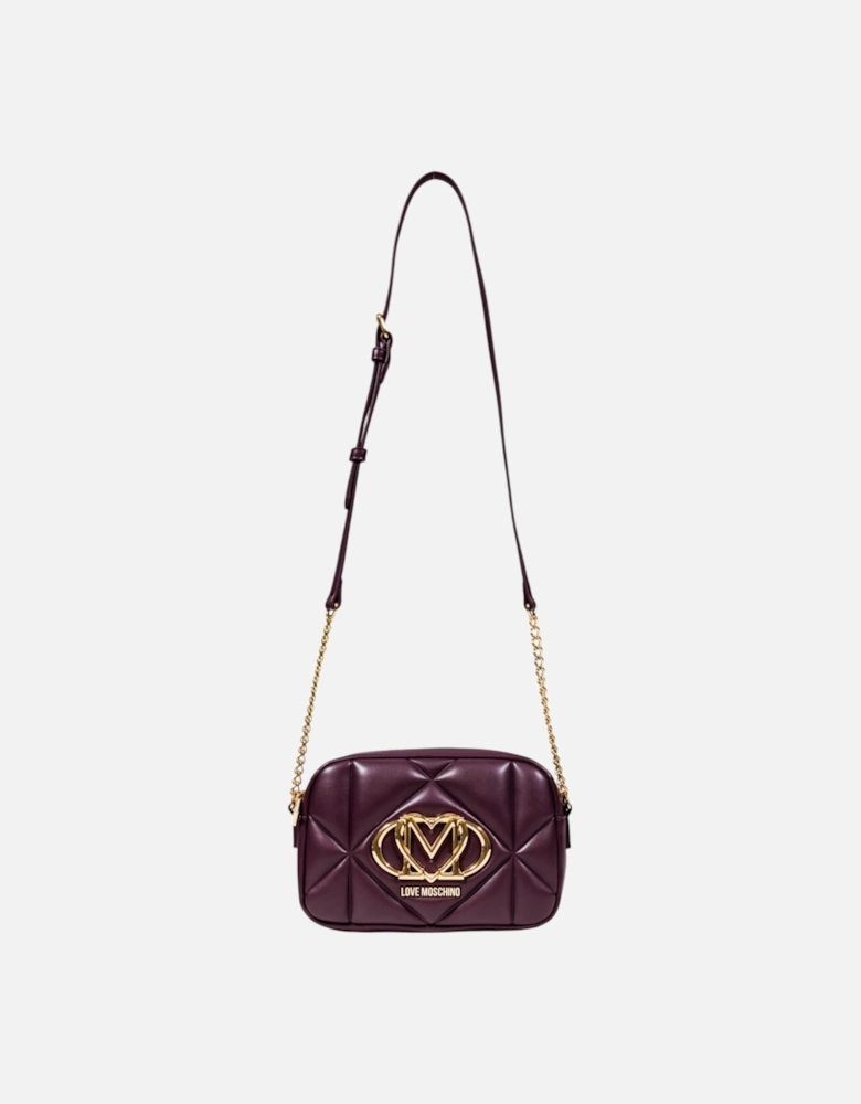 Front Pocket Shoulder Zip Bag Women - Bordeaux