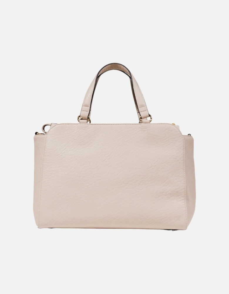 Handbag with Shoulder Strap and Zip Fastening Women - Beige Bags