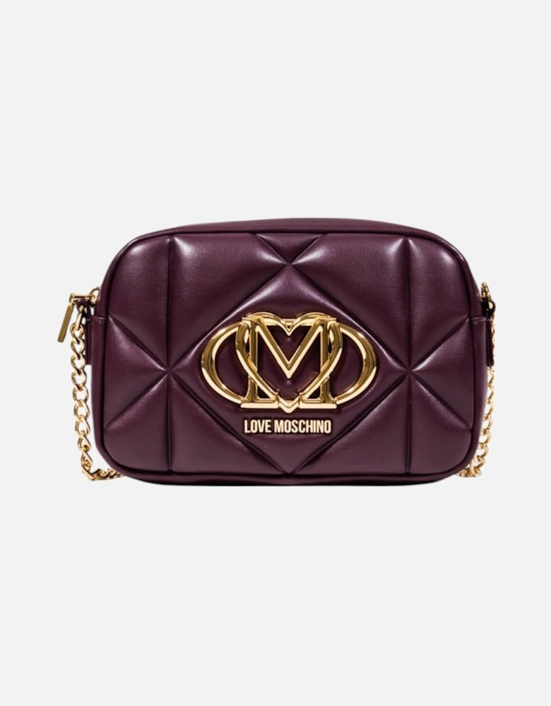 Front Pocket Shoulder Zip Bag Women - Bordeaux