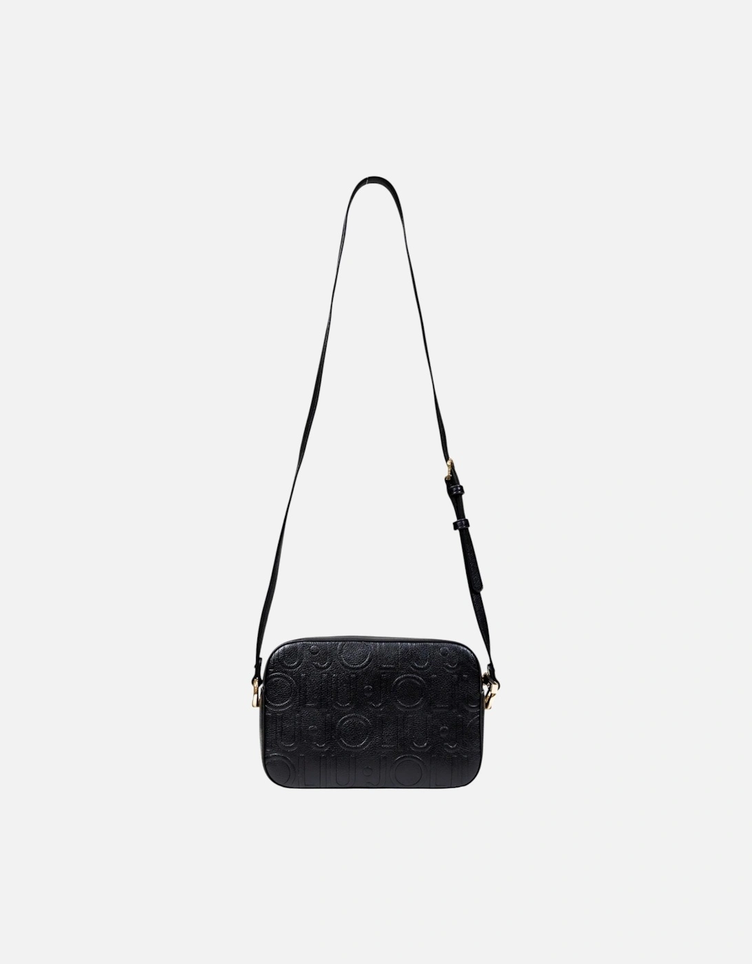 Zip Closure Shoulder Bag with Inside Pockets Women - Black