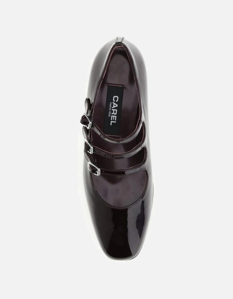 Kina Mary Jane Patent Leather Pumps Women - Brown