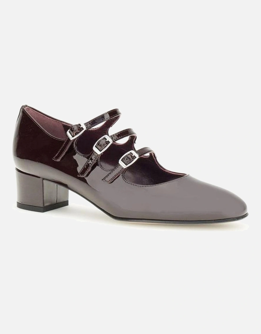 Kina Mary Jane Patent Leather Pumps Women - Brown