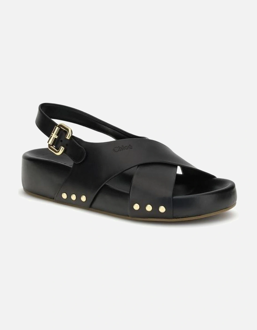 Mae Calfskin Sandals with Paddington Buckle Women - Black