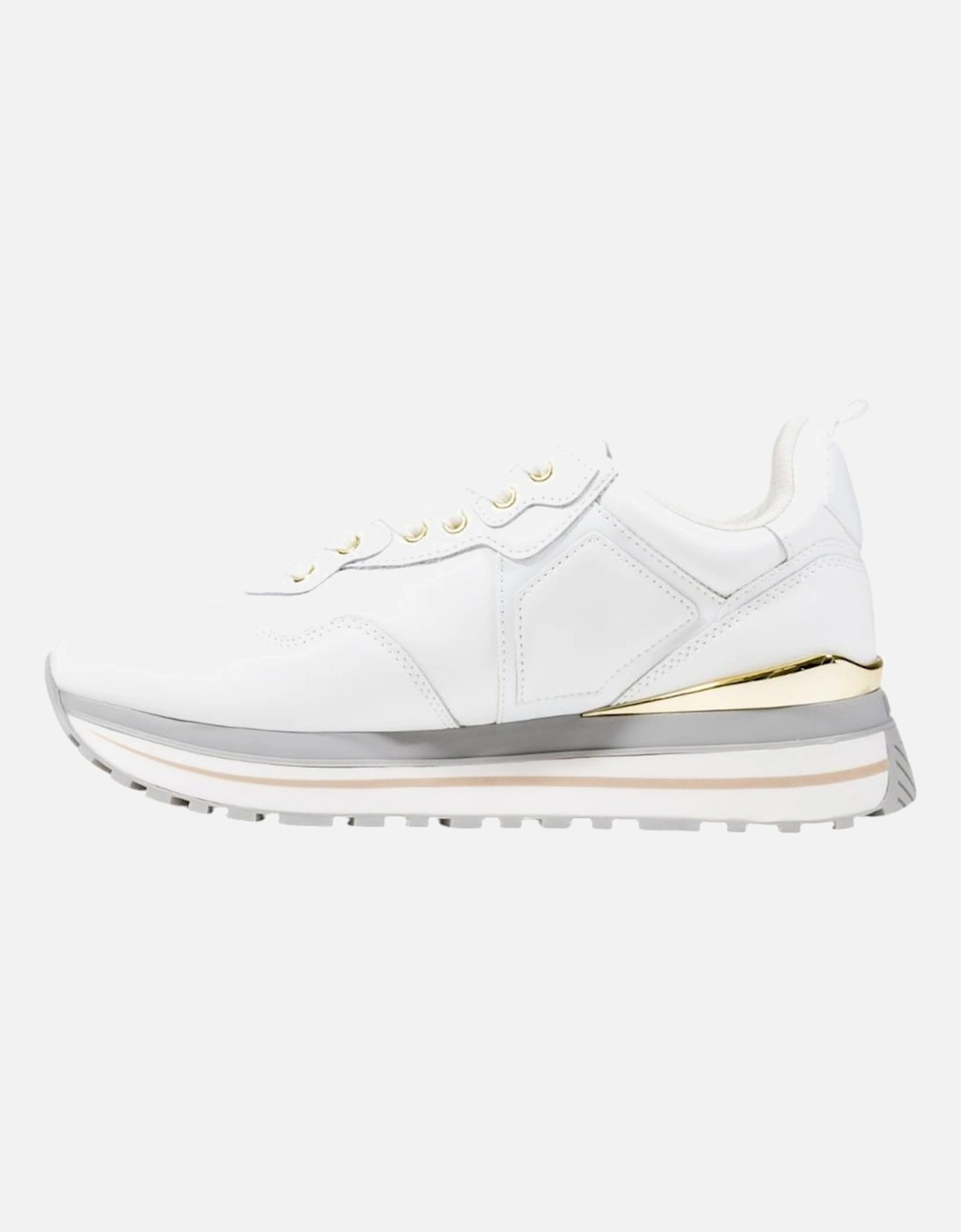Slip-On Sporty Faux Leather Sneakers Women - White