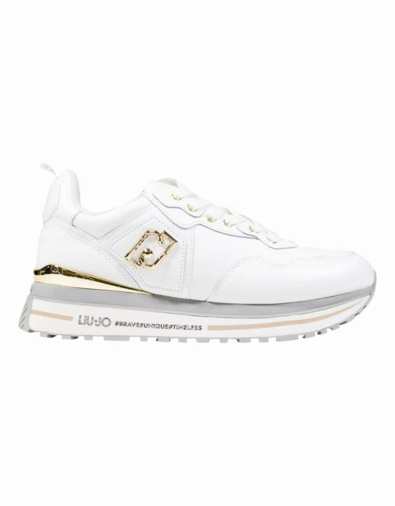 Slip-On Sporty Faux Leather Sneakers Women - White