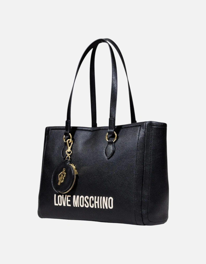 Faux Leather Handbag with Article Code JC4105PP1 Women - Black Bags