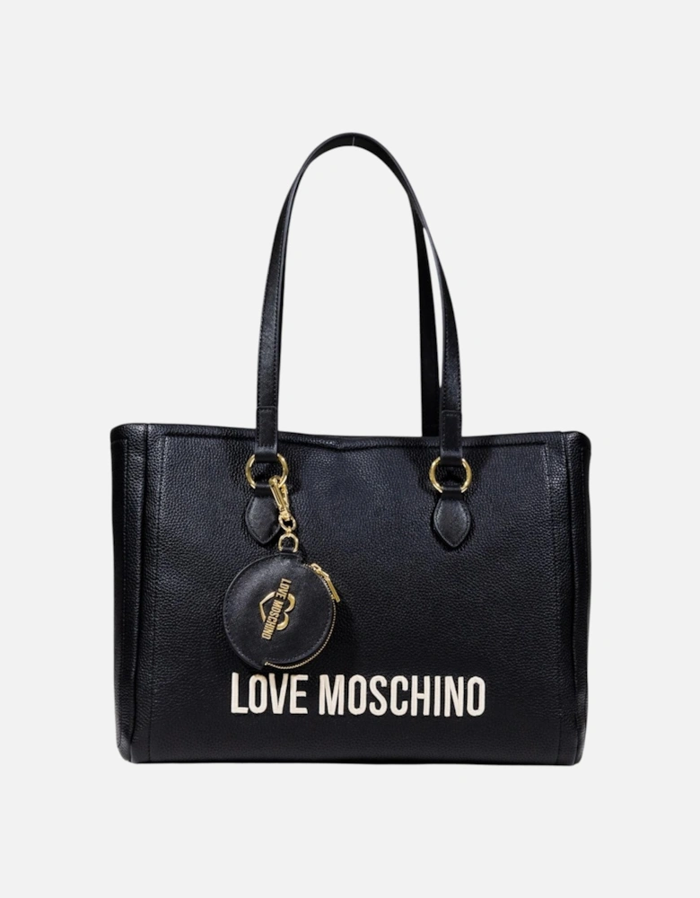 Faux Leather Handbag with Article Code JC4105PP1 Women - Black Bags