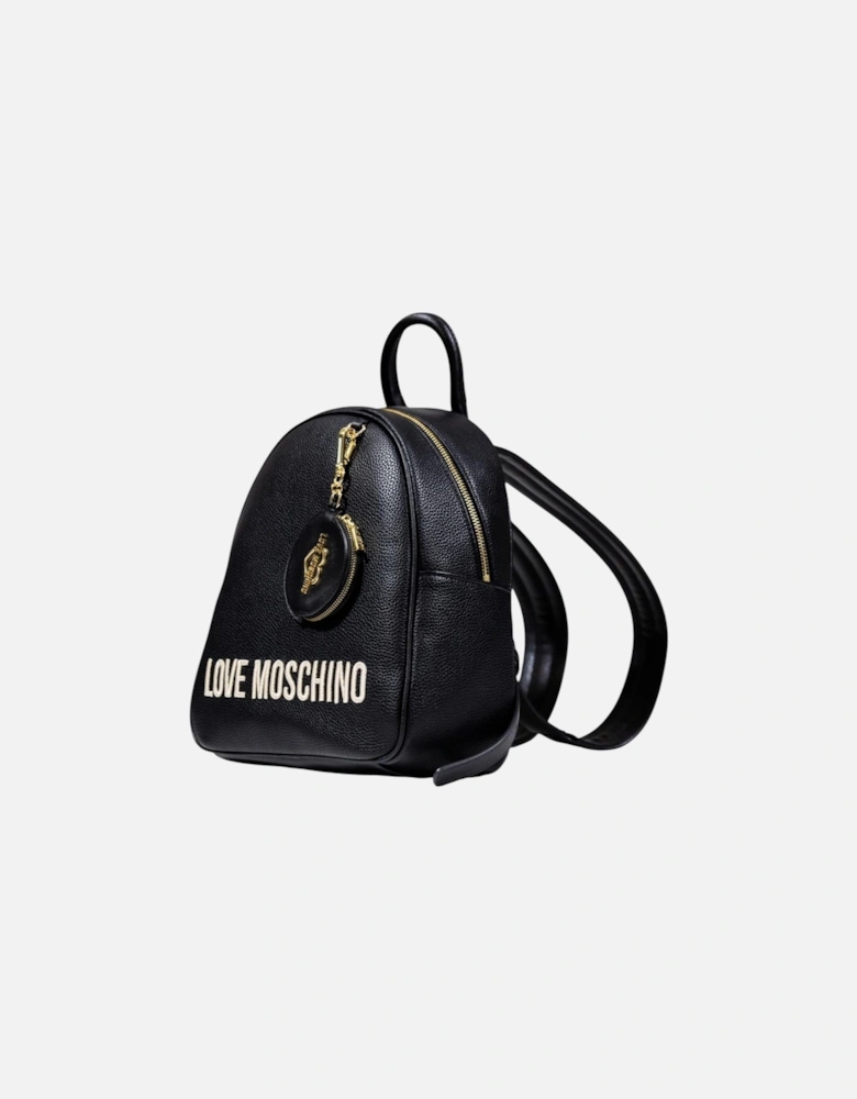 Rucksack with Zip and Inside Pockets Women - Black Bags