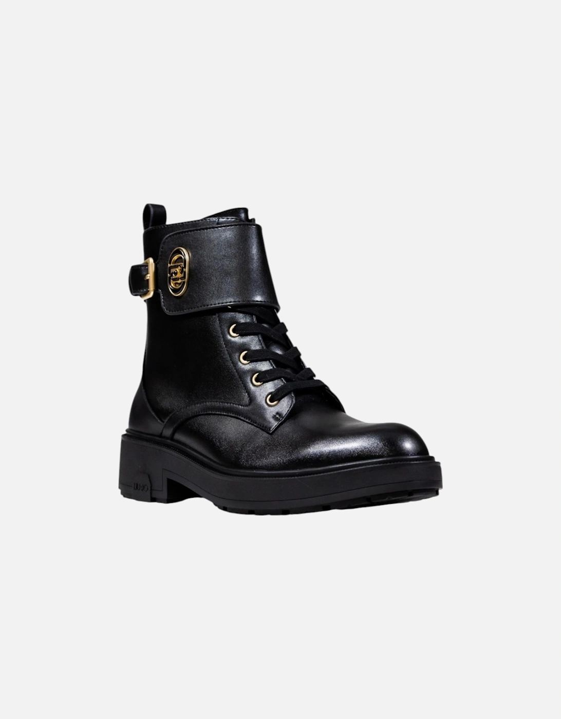 Ankle Boots with Zip and Round Toe Women - Black