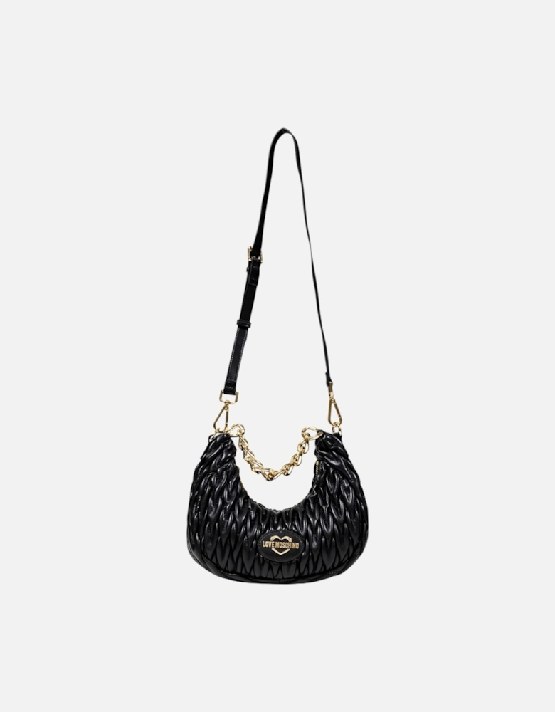 Handbag with Zip and Inside Pockets Women - Black Bags