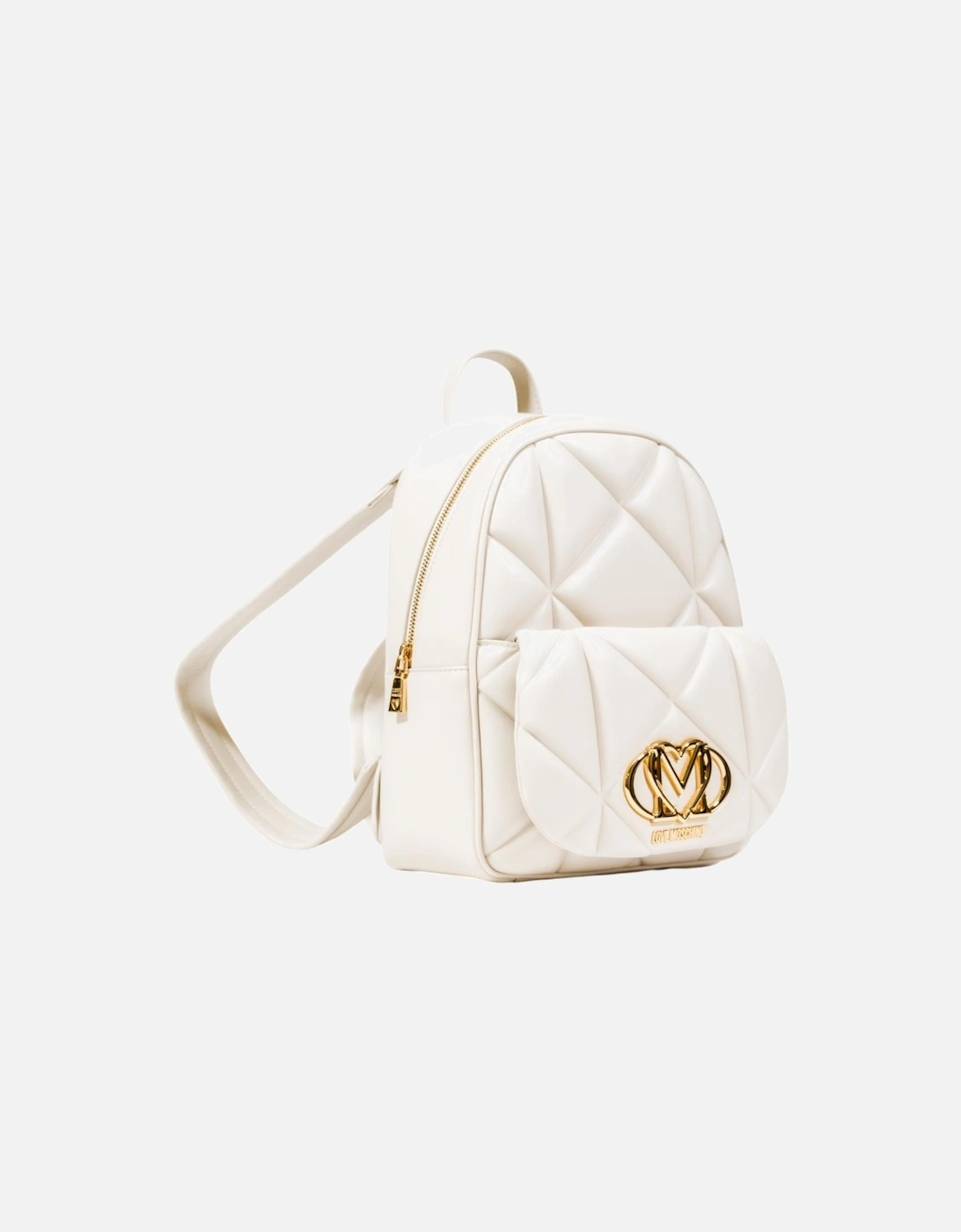 Zip Fastening Rucksack with Multiple Pockets Women - White Bags