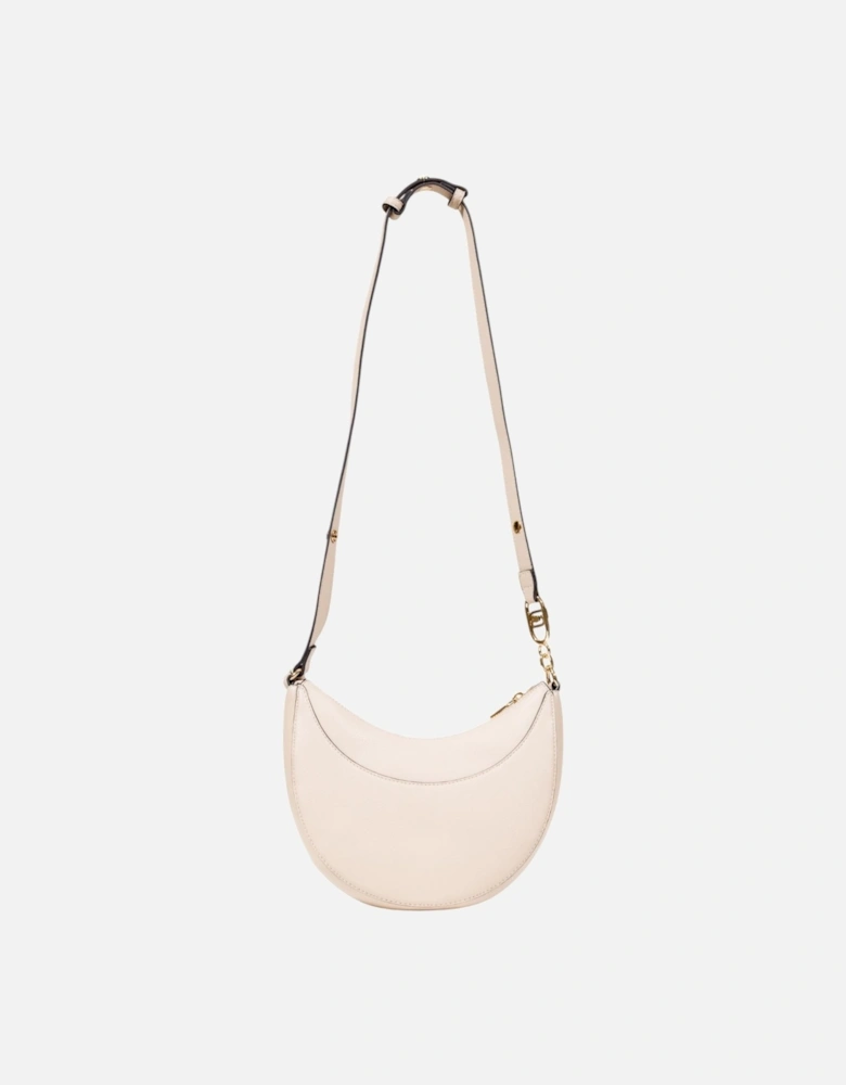 Shoulder Bag with Zip and Inside Pockets Women - Beige