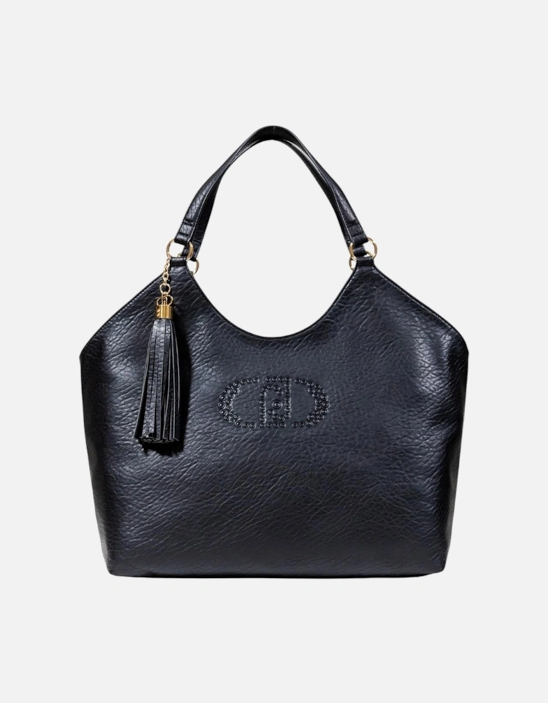Handbag with Shoulder Strap and Inside Pockets Women - Black Bags