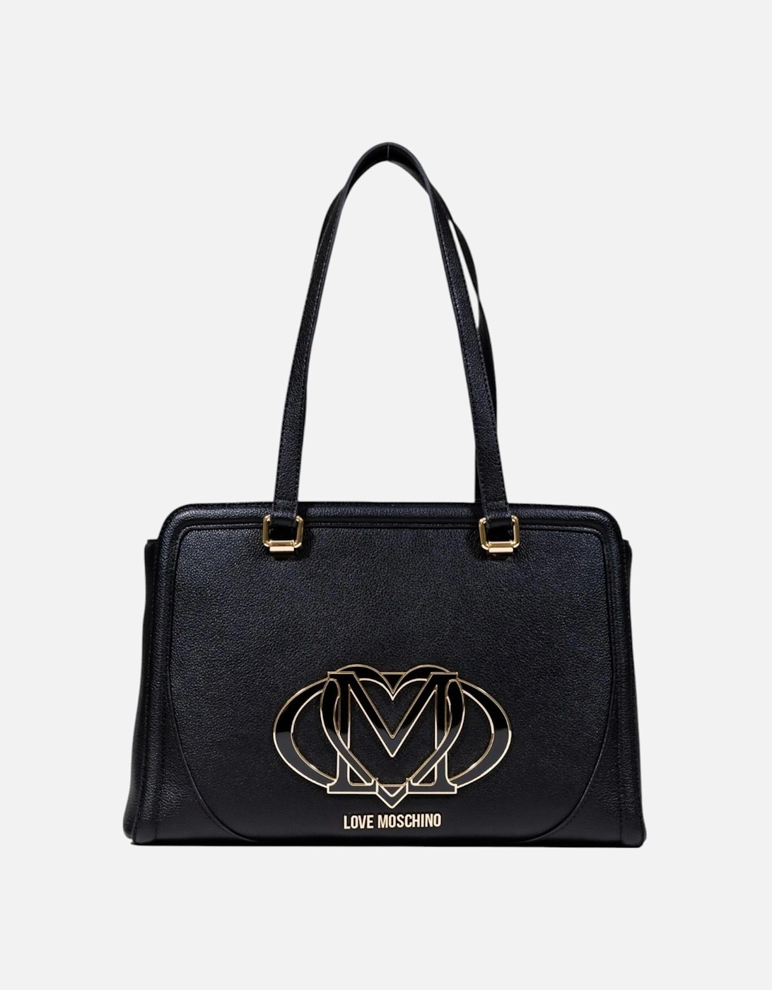 Printed Handbag with Zip and Inside Pockets Women - Black Bags, 4 of 3