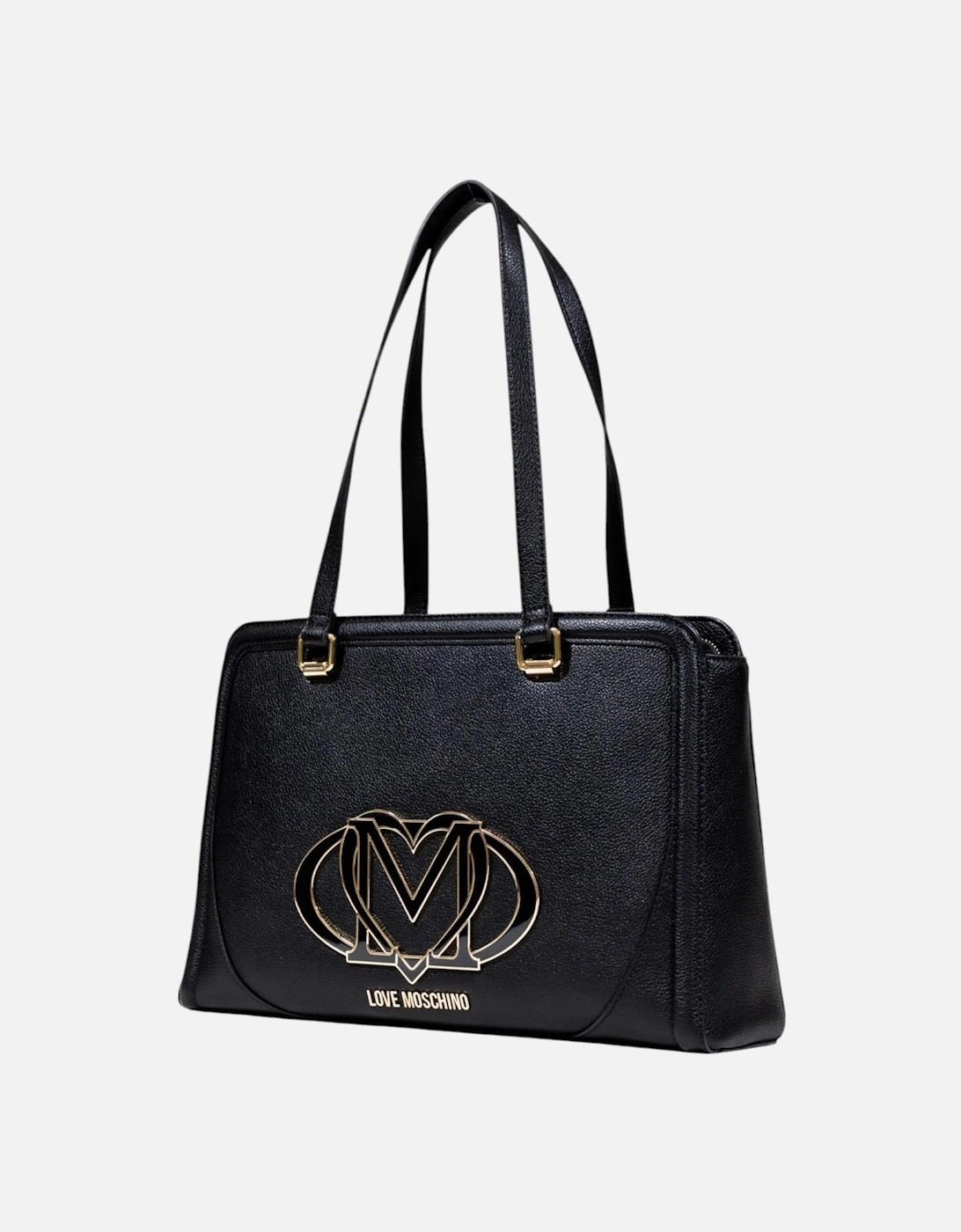 Printed Handbag with Zip and Inside Pockets Women - Black Bags