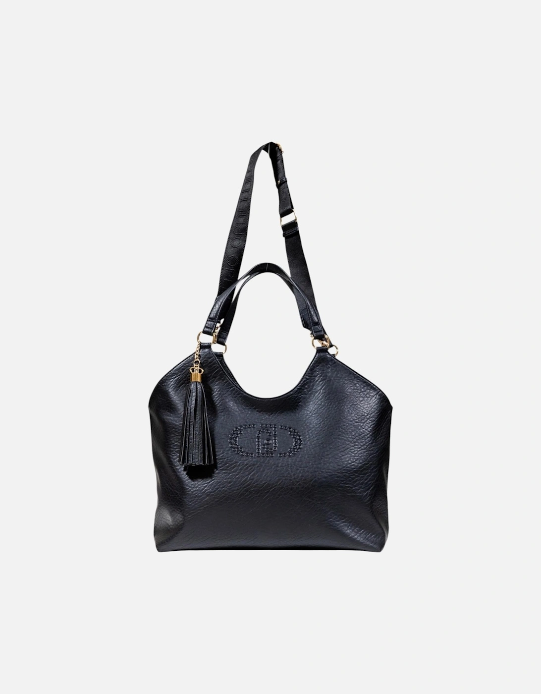 Handbag with Shoulder Strap and Inside Pockets Women - Black Bags