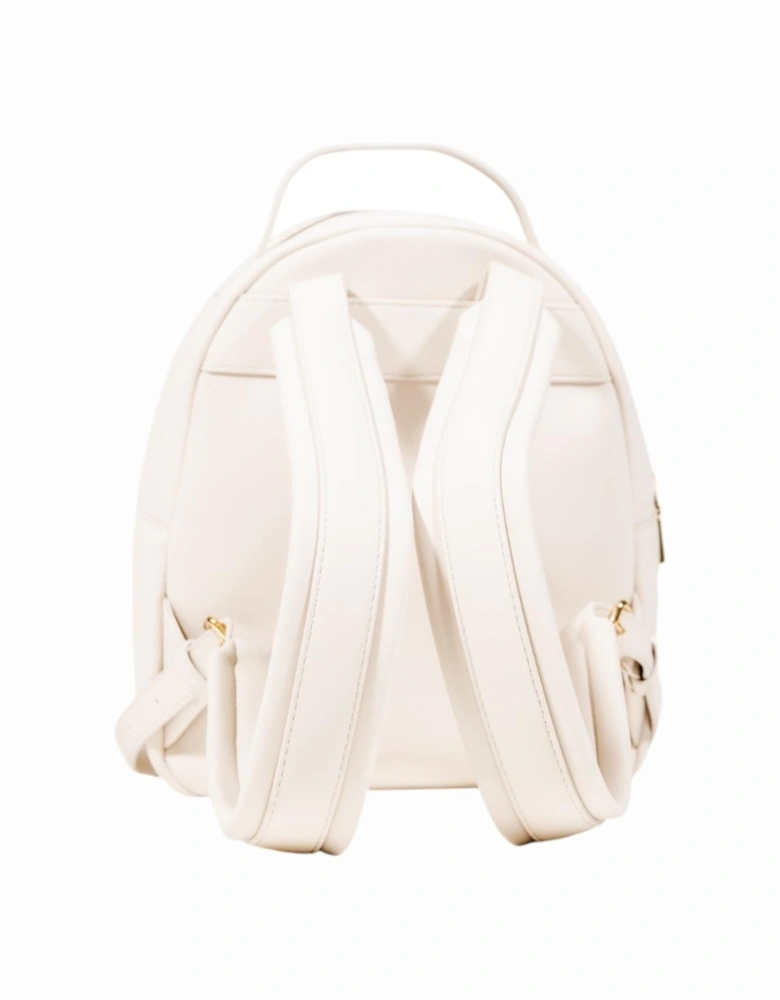 Rucksack with Zip and Inside Pockets Women - White Bags