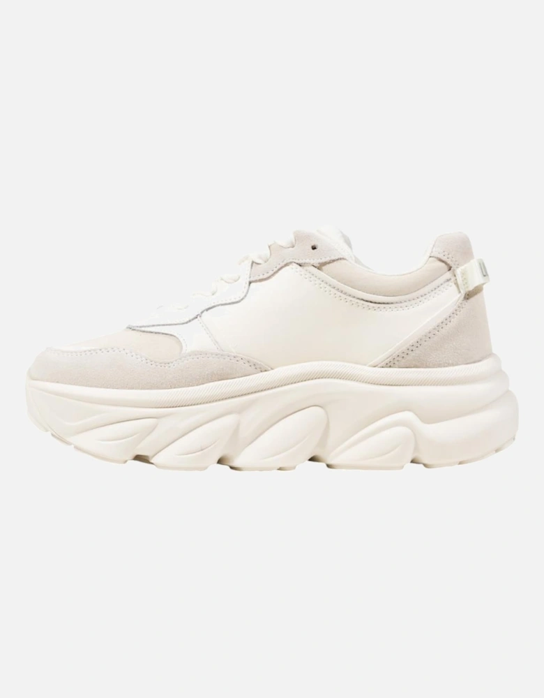 Slip-On Sporty Faux Leather Sneakers Women - White