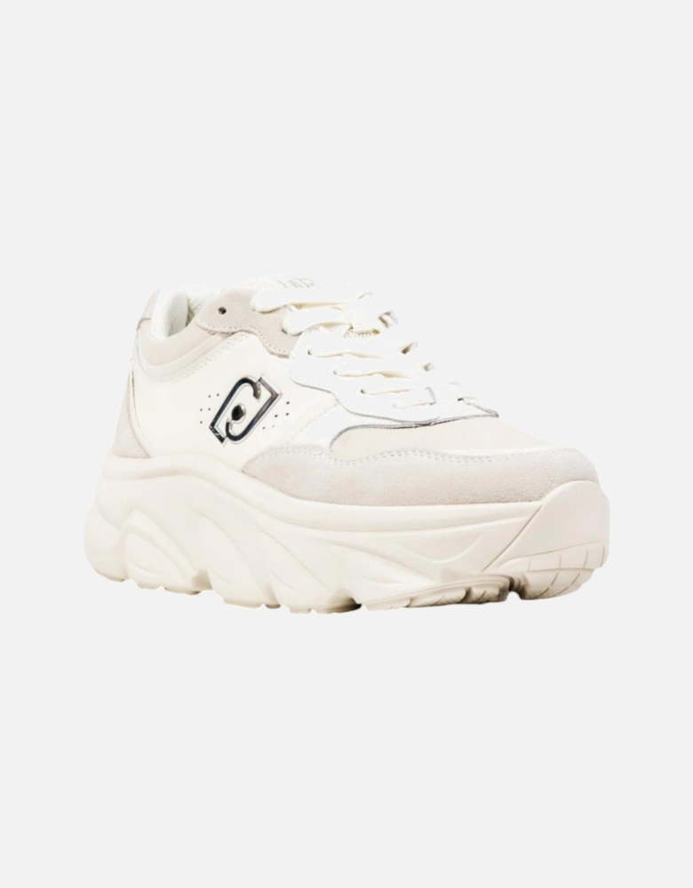 Slip-On Sporty Faux Leather Sneakers Women - White