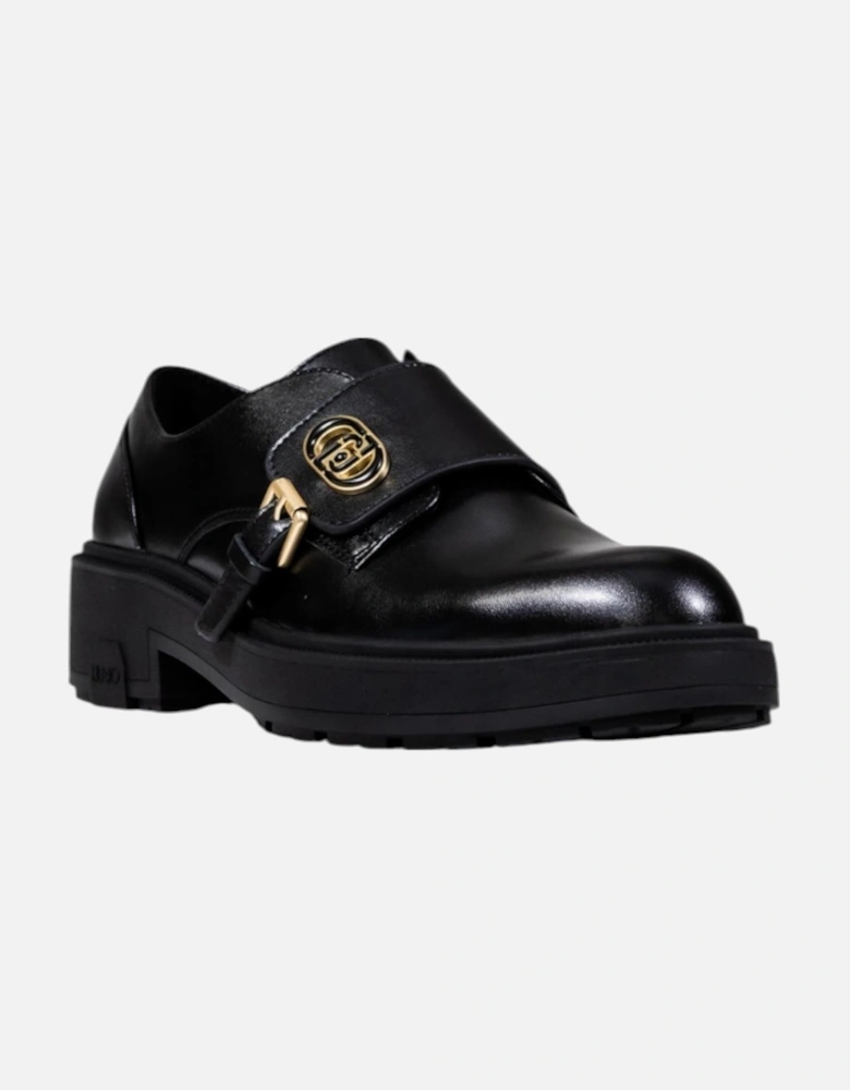 Lace Up Faux Leather Shoes Women - Black Lace Up Shoes