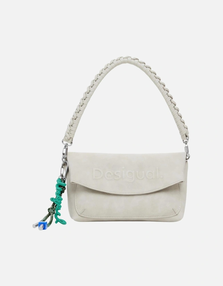 Handbag with Shoulder Strap and Inside Pockets Women - Beige Bags