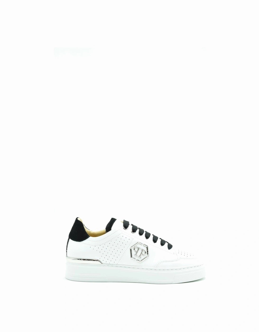Leather Lace-Up Sneakers Women - White, 4 of 3