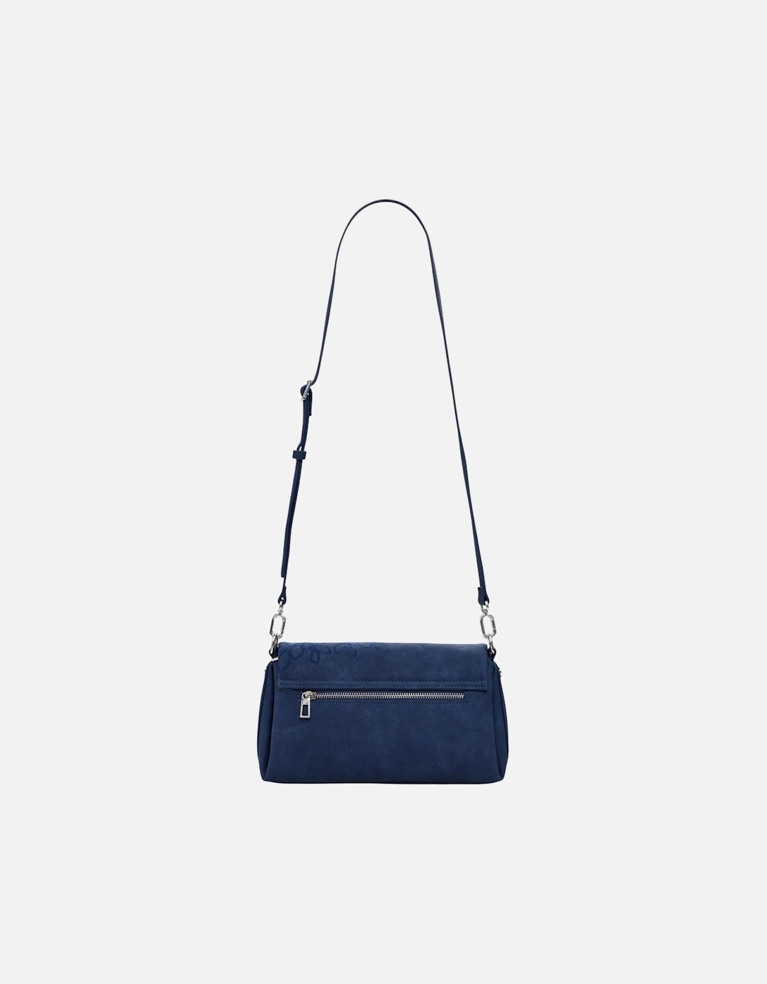 Floral Pattern Handbag with Shoulder Strap Women - Blue Bags