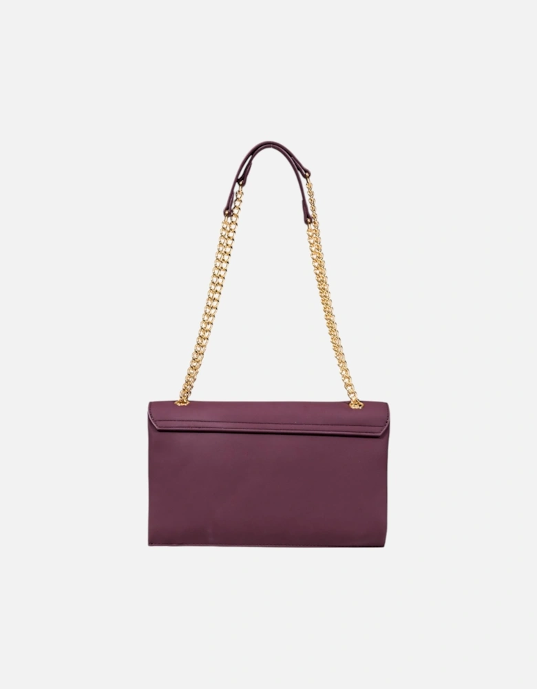 Automatic Button Handbag with Inside Pockets Women - Bordeaux Bags
