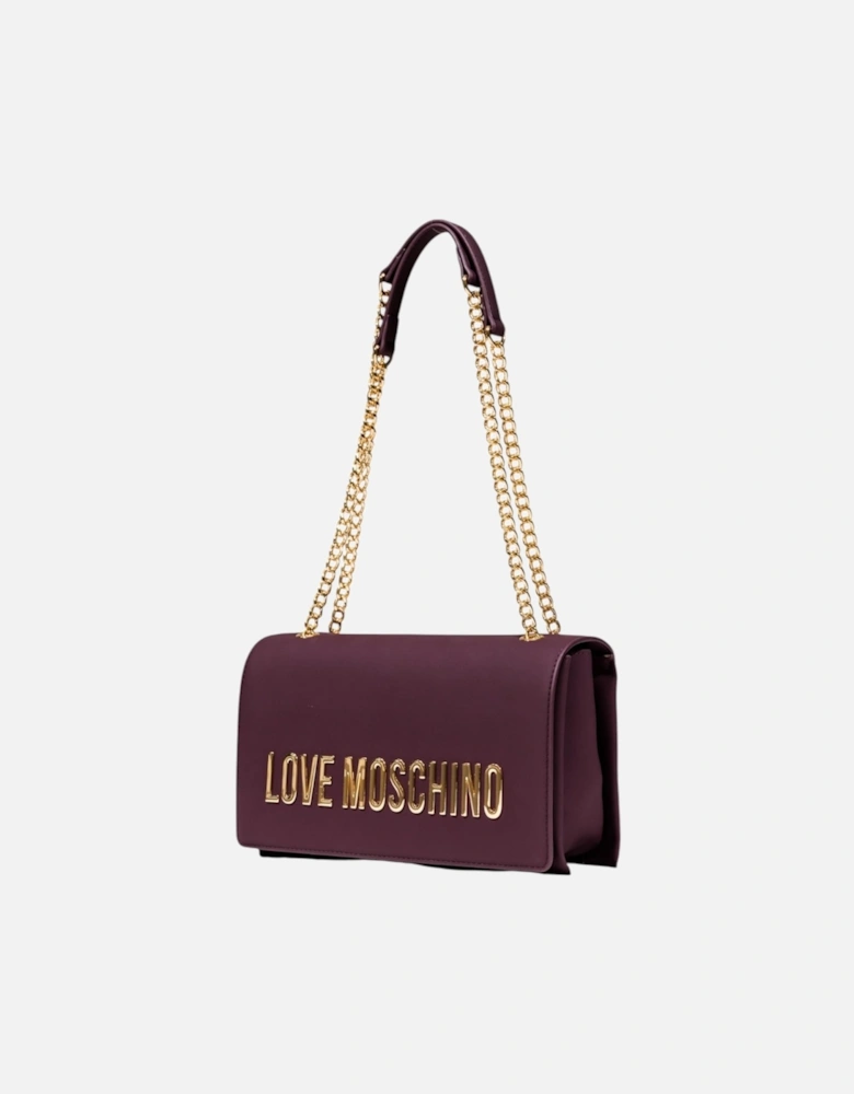 Automatic Button Handbag with Inside Pockets Women - Bordeaux Bags