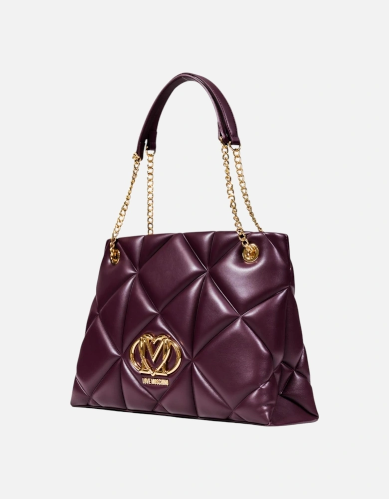 Handbag with Zip and Inside Pockets Women - Bordeaux Bags