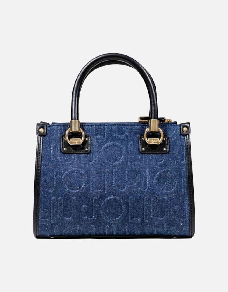 Handbag with Shoulder Strap and Zip Fastening Women - Blue Bags