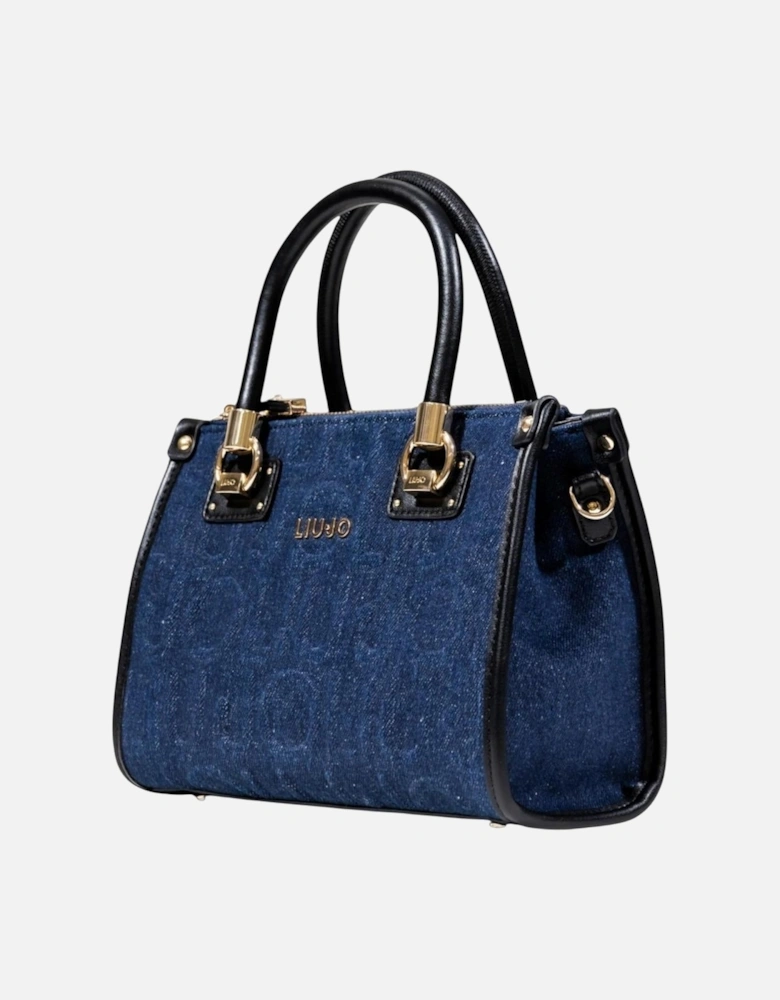 Handbag with Shoulder Strap and Zip Fastening Women - Blue Bags