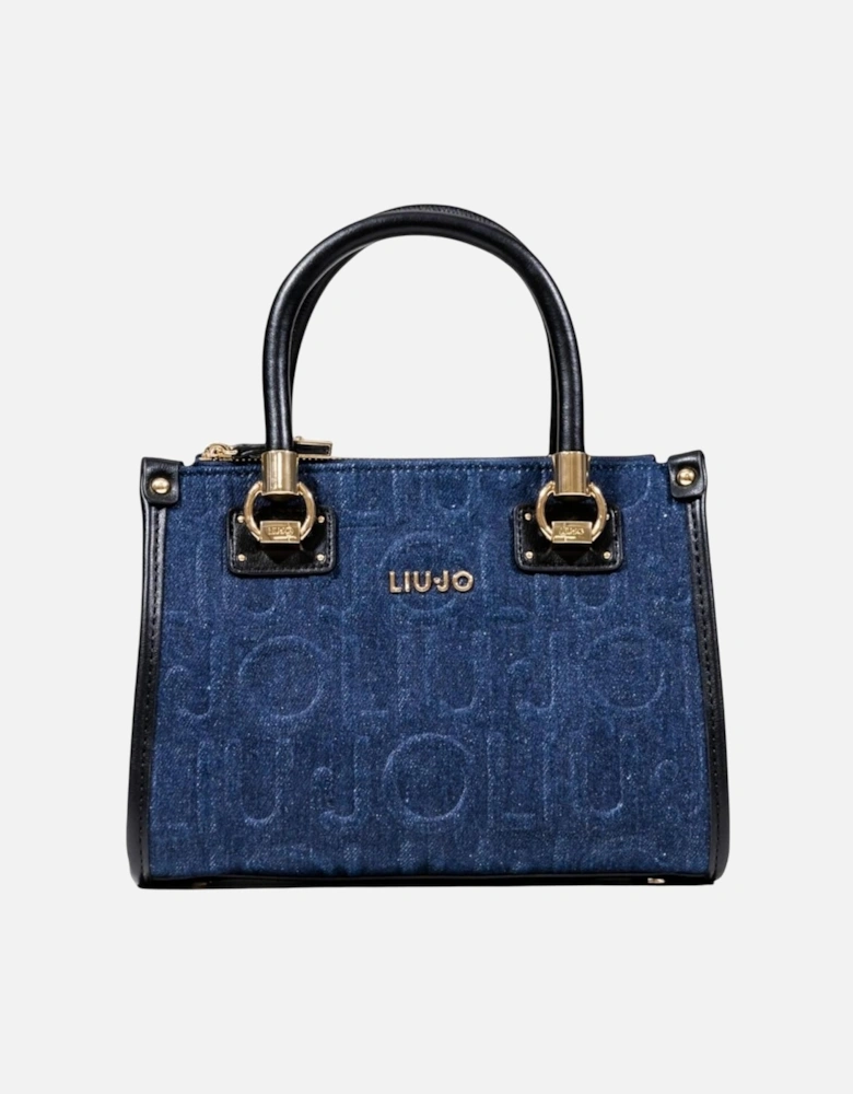 Handbag with Shoulder Strap and Zip Fastening Women - Blue Bags