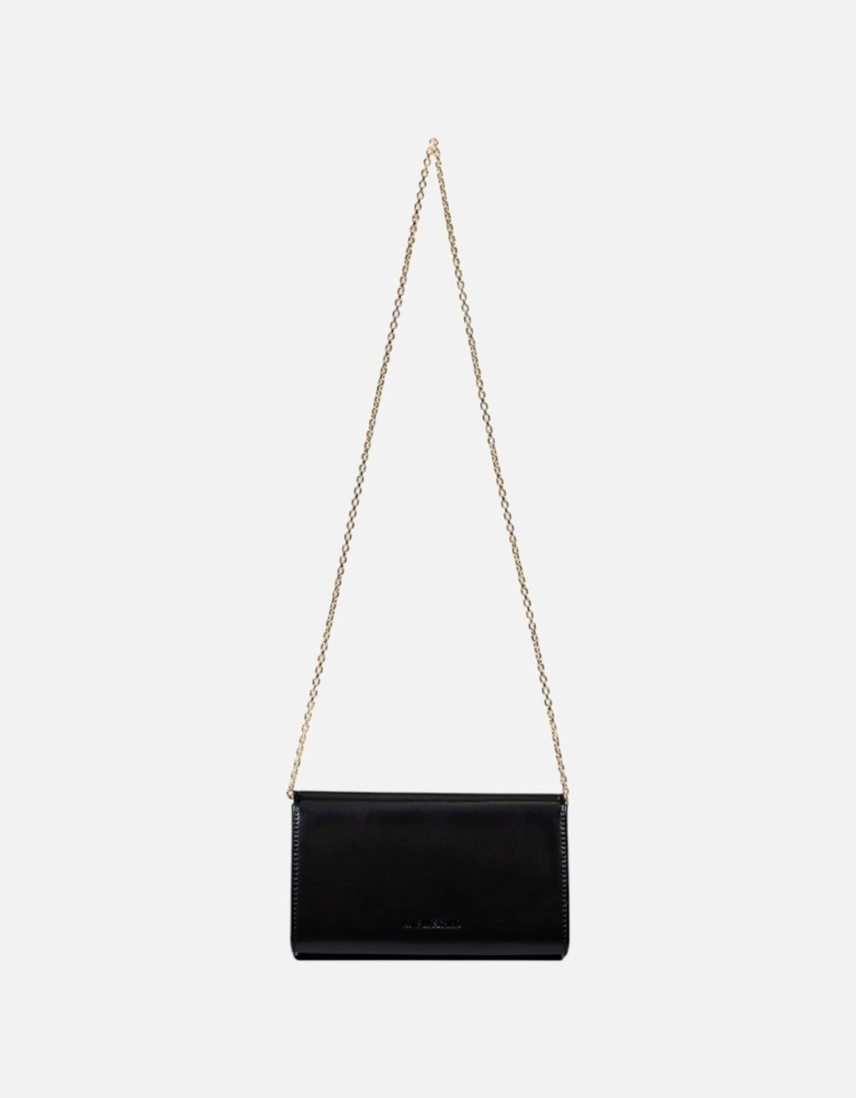 Printed Shoulder Bag with Inside Pockets Women - Black