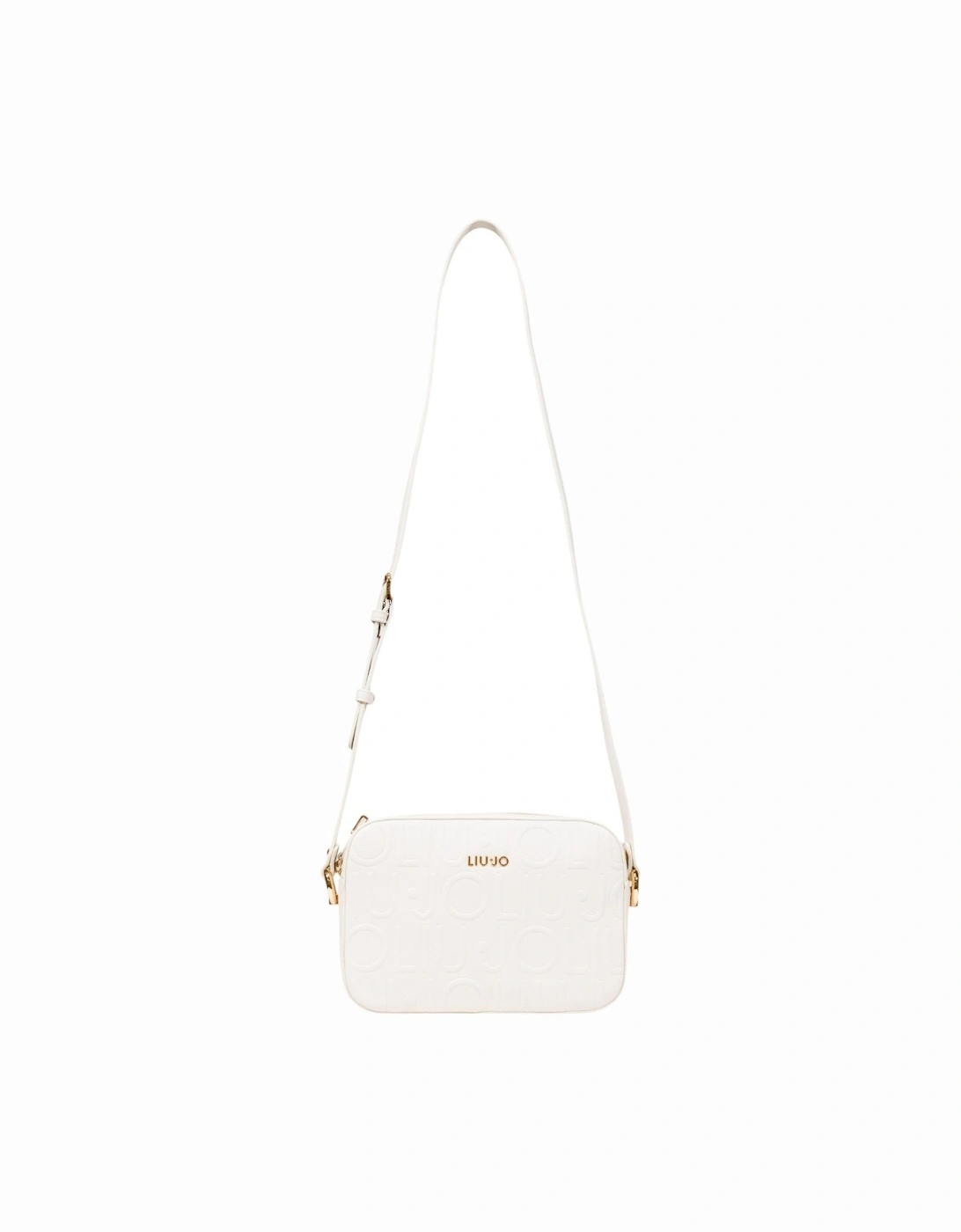 Shoulder Bag with Inside Pockets and Zip Closure Women - White, 4 of 3