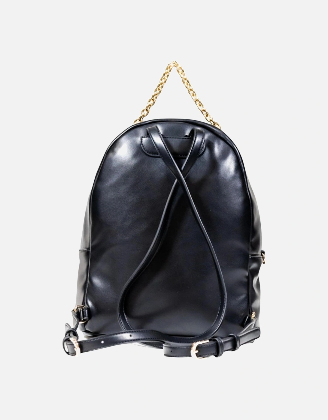 Designer Rucksack with Zip and Multiple Pockets Women - Black Bags