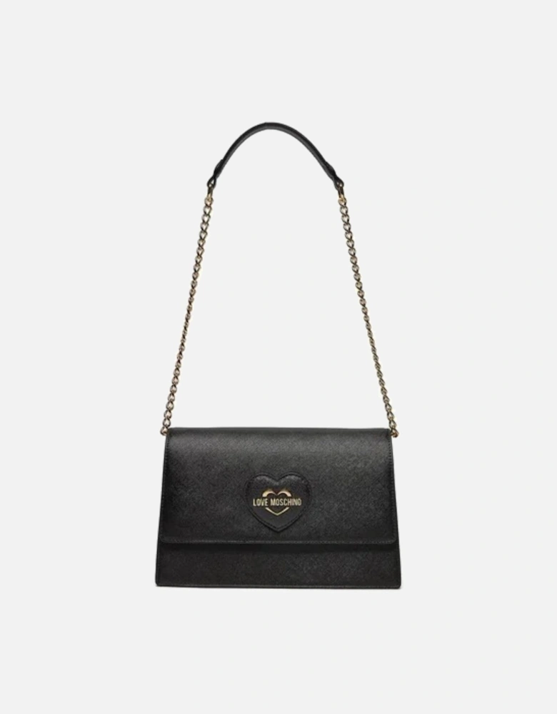 Handbag with Automatic Button Fastening and Inside Pockets Women -