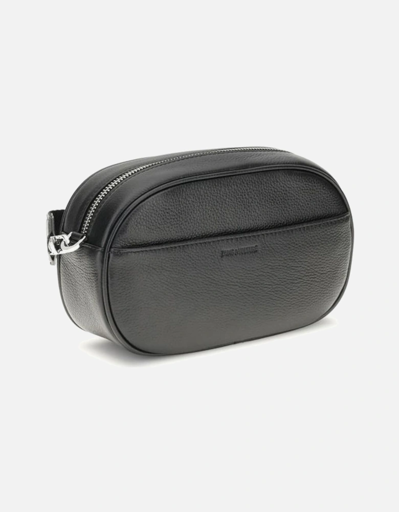 Stylish Embellished Leather Camera Bag with Zipper Closure Perfect for