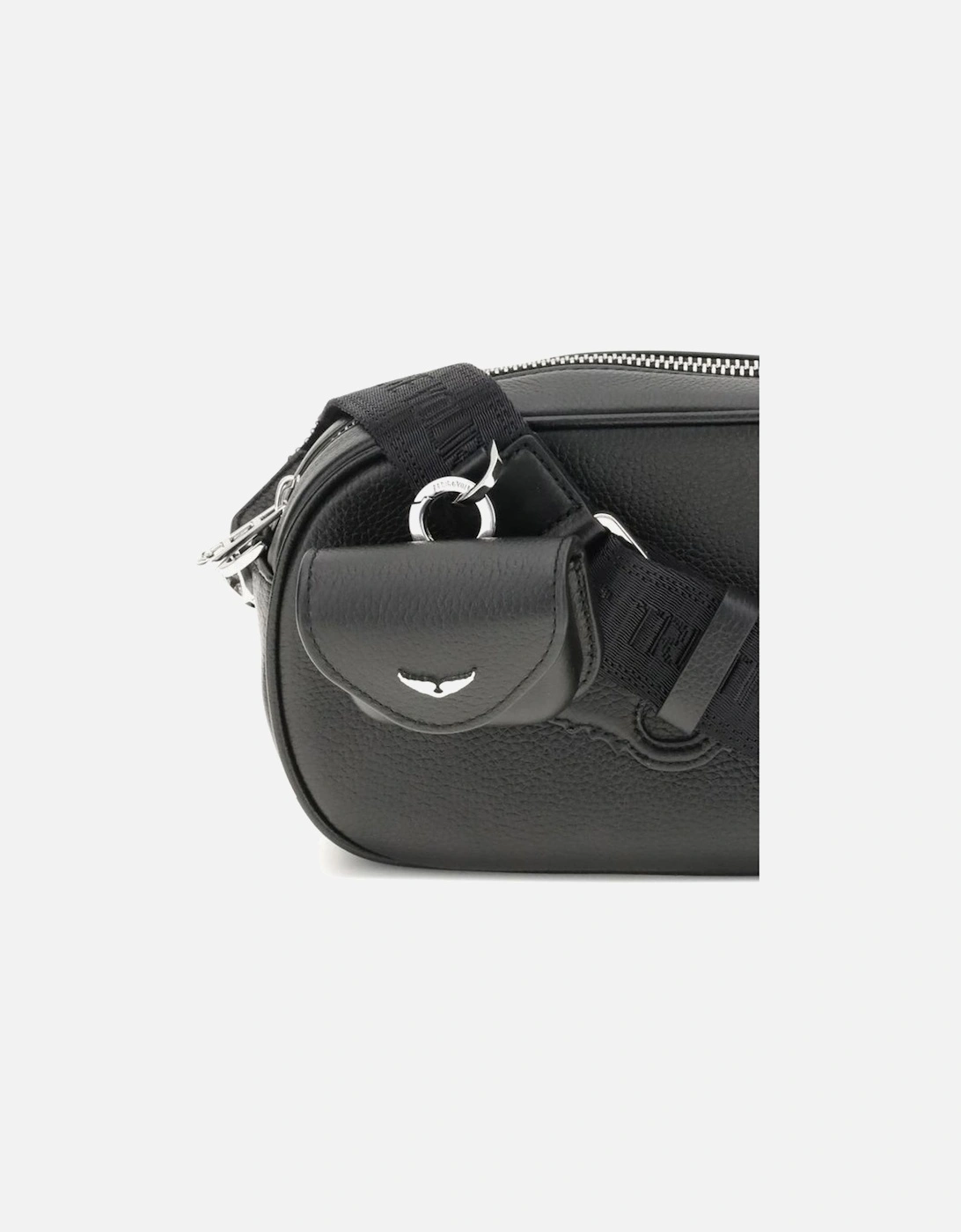 Stylish Embellished Leather Camera Bag with Zipper Closure Perfect for