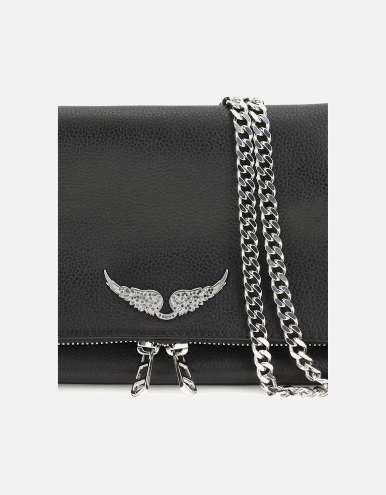 Rock II Functional Shoulder Bag with Chain Women - Black